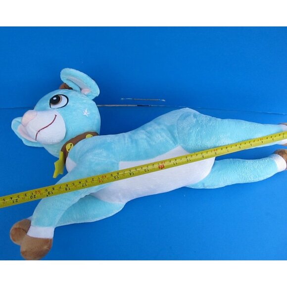 Macys Tippy Toe Blue Plush Reindeer Stuffed Animal Toy 22" Long - Picture 6 of 7